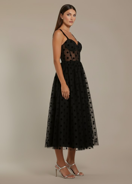 The Midnight Dots Tulle Dress