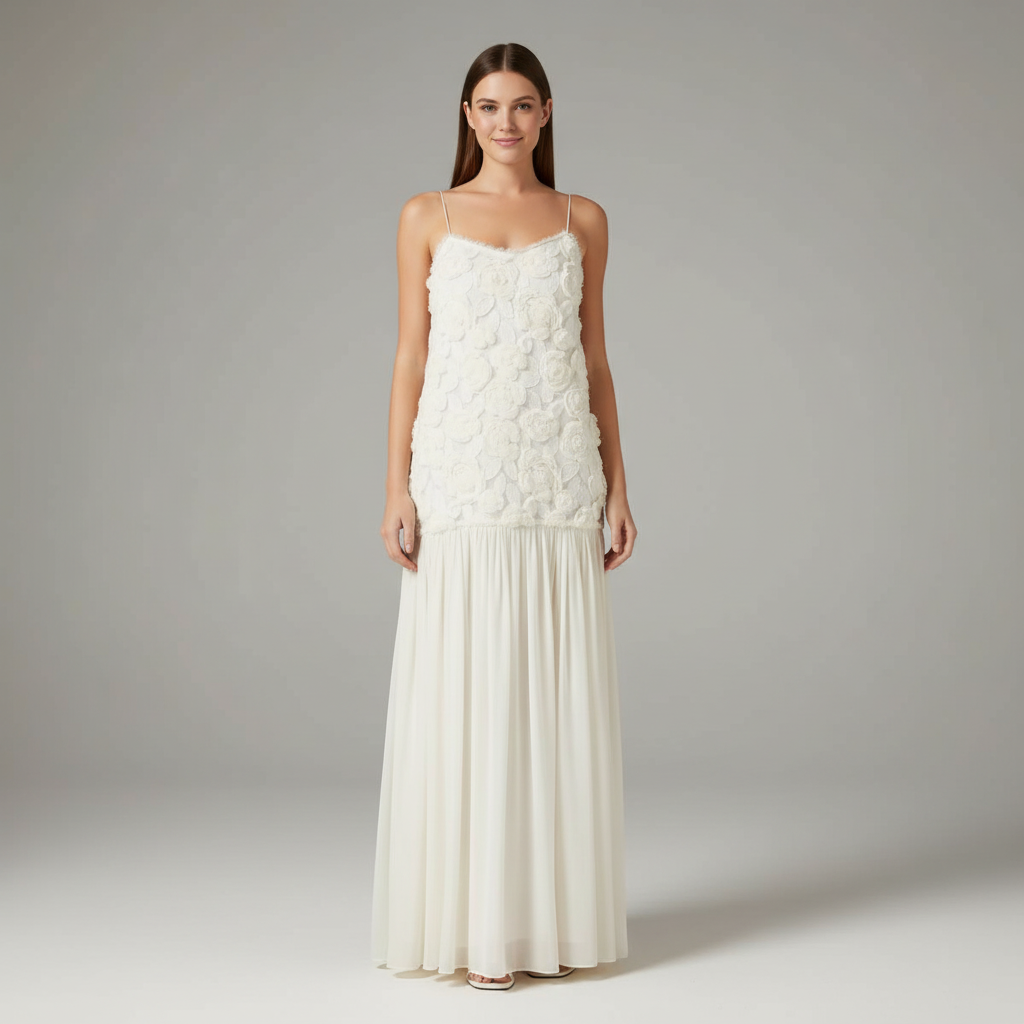 Floral Patchwork Maxi Dress