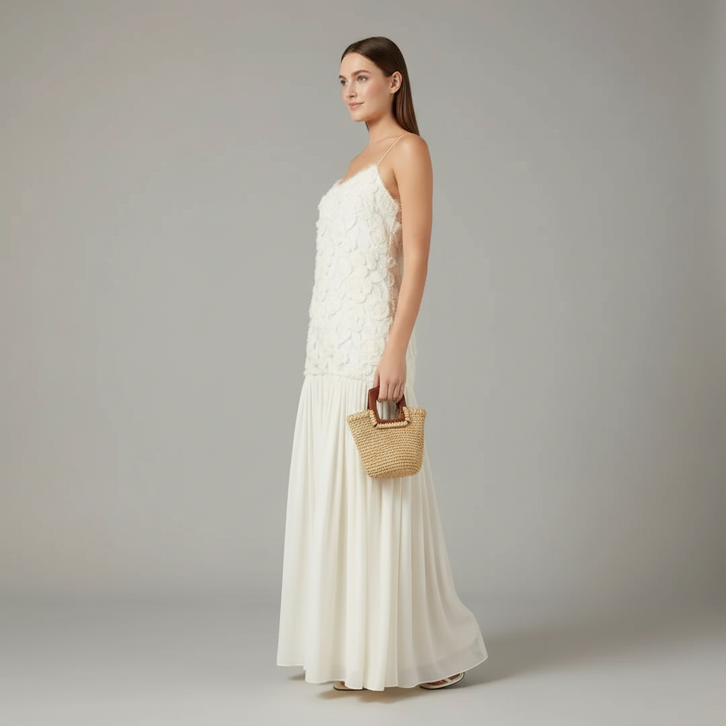 Floral Patchwork Maxi Dress