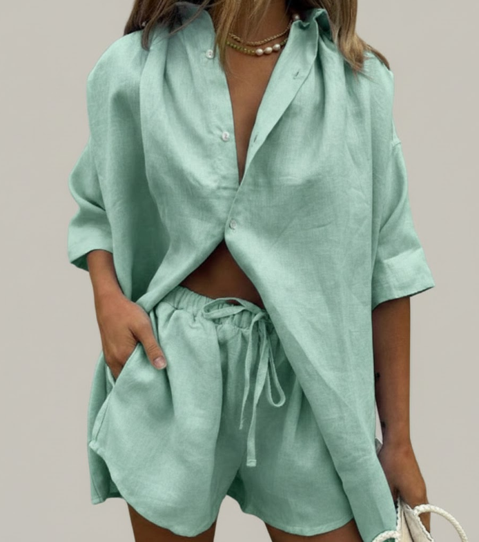 Venus Stylish Button Down Set