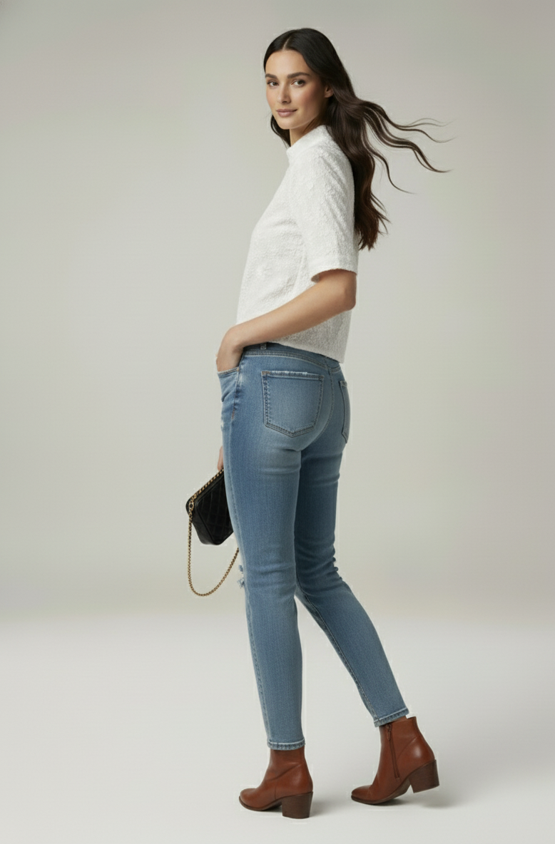 Elegant Bloom Collar Blouse