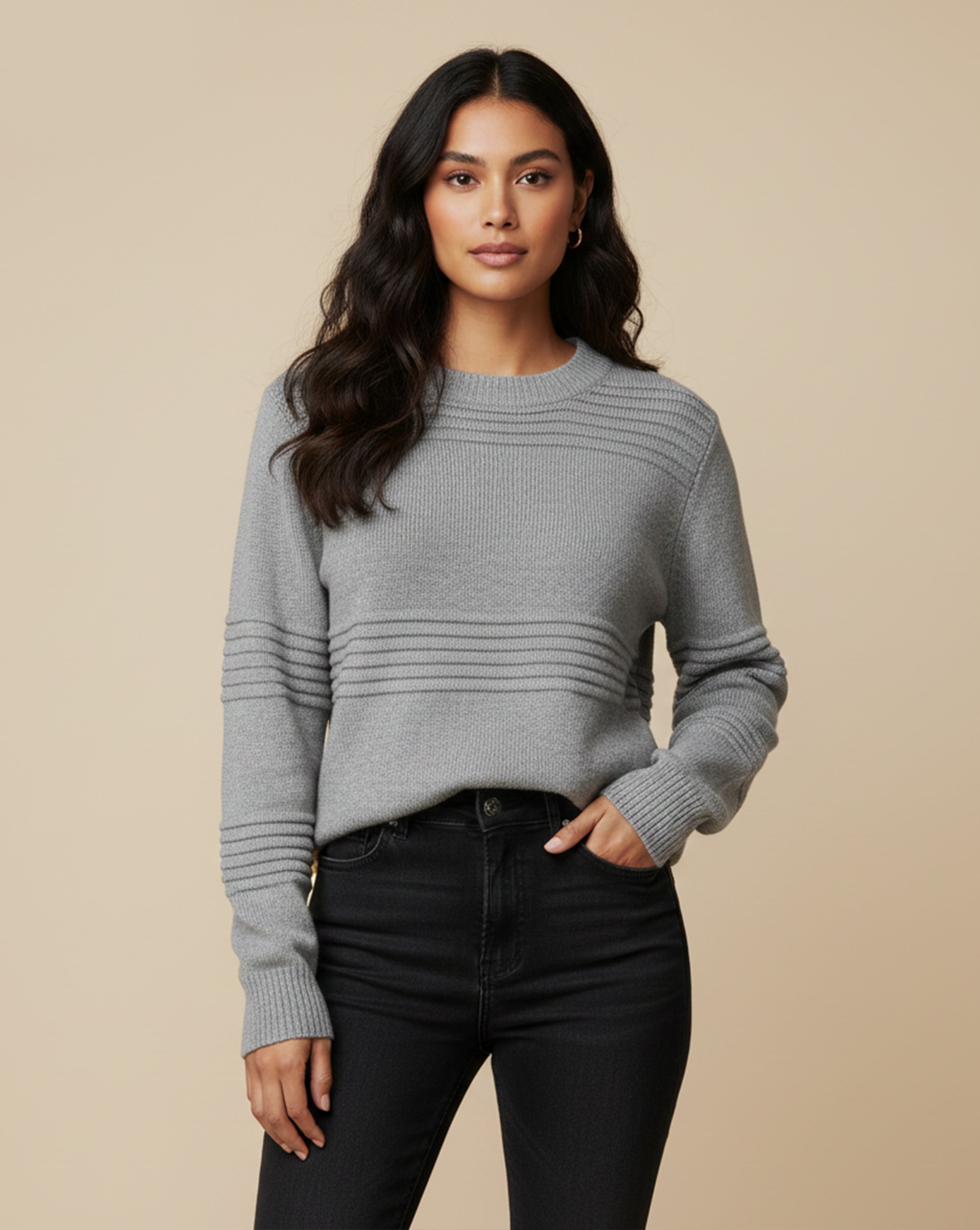 Soft Touch Long Sleeve Knit Pullover